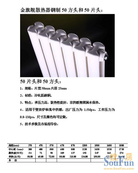 蓝狮在线50片头散热器暖气片